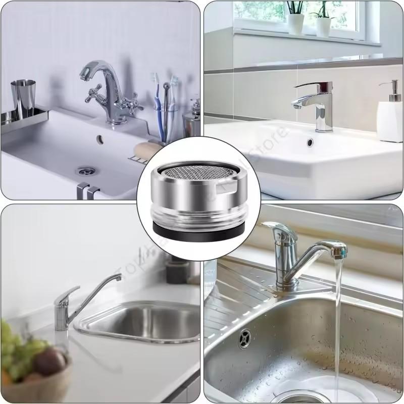 Water Saving Faucet Tap Aerator Replaceable Filter Mixed Nozzle M18/M28 Thread Bathroom Faucet Bubbler Bathroom Parts