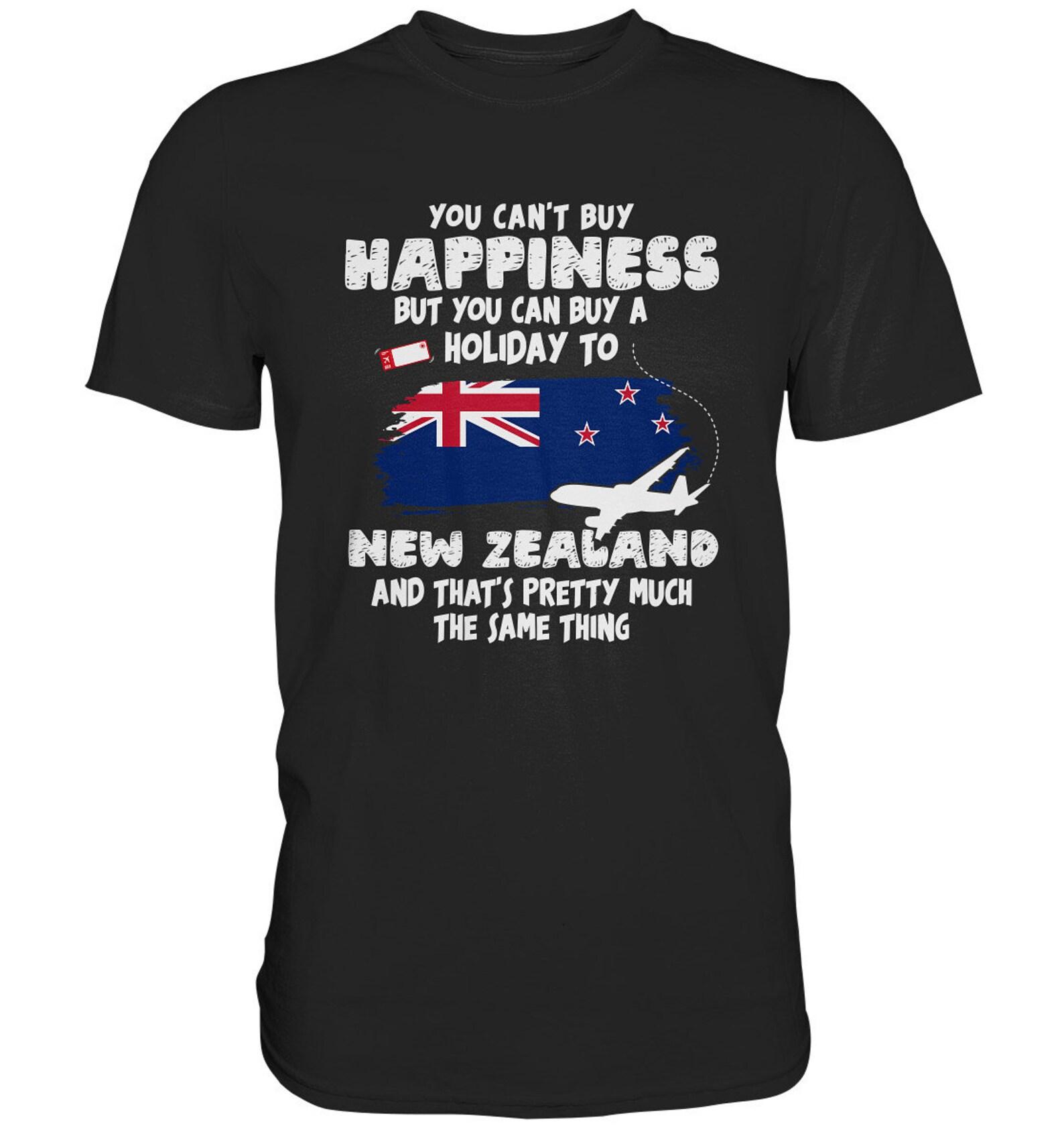 Holiday To New Zealand T-Shirt New Zealand Flag Wellington - Premium Shirt S
