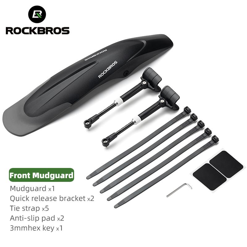 Rockbros Bicycle Mudguard Mountain Bike Fenders Widen Quick Release 26-29 Inch Bike Durable Adjustable Fender Bicycle Accessary