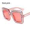 Crystal Rhinestone Frame Sunglasses for Women Vintage Cat Eye Sun glasses Sparkling Star Sunglasses Fashion Mirror Shades