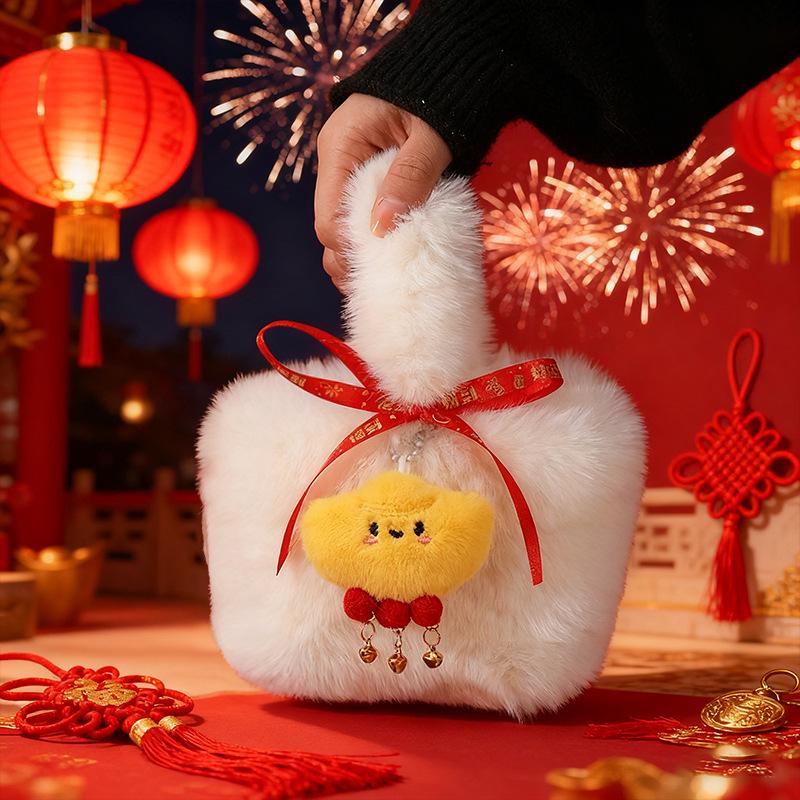 Plush Candy Gift Bags for New Year and Annual Meetings