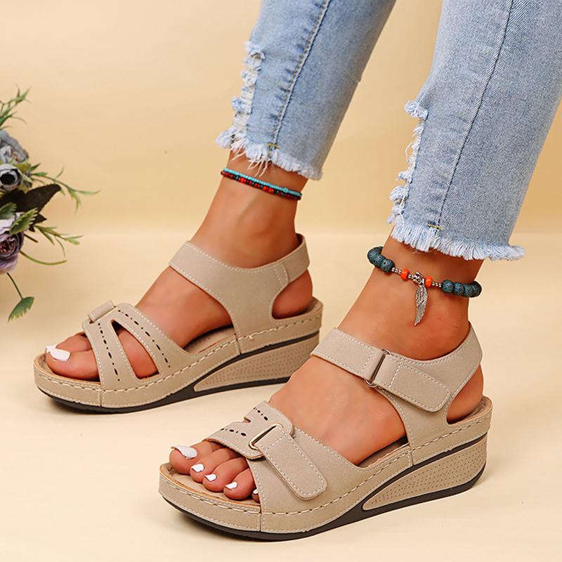 Women Shoes  Summer Sandals Open Toe Sandals Ladies Comfy Sandals Woman Retro Casual Wedge Shoes Lightweight Chaussure Femme