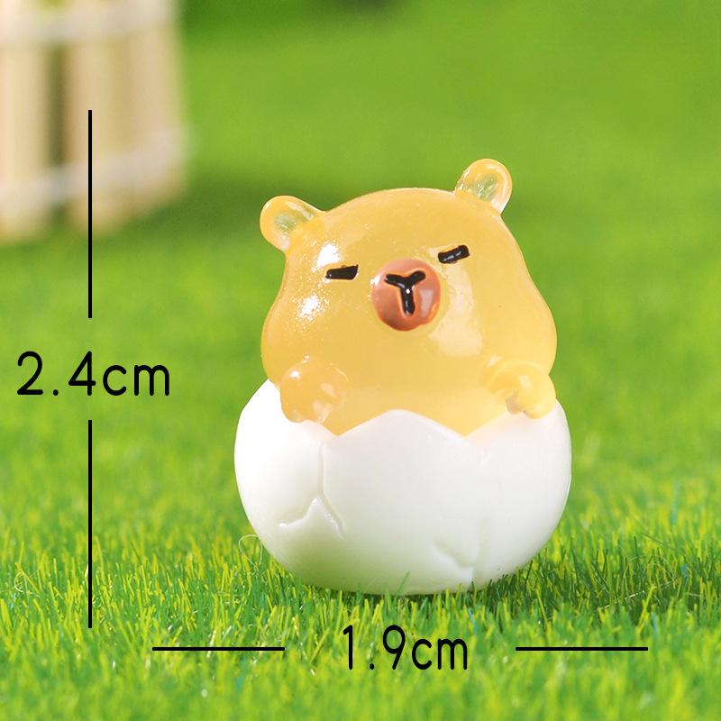 

Микро-ландшафт Милые и Очаровательные Домашние Животные Яичная Скорлупа Садоводство Кукольный Домик Украшения Смола Маленькие Фигурки Capybara eggshell