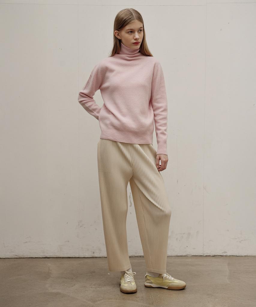 Waiowai Essential Turtleneck Knit_Pink