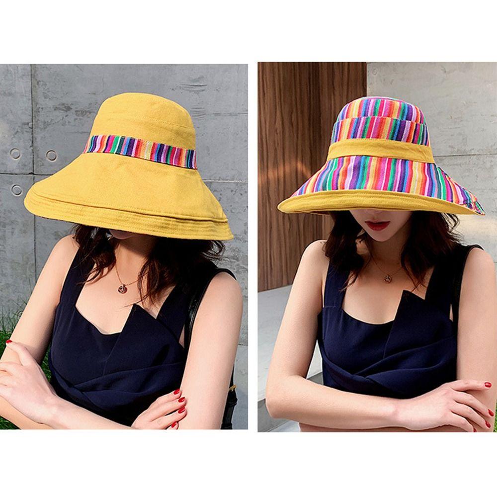 Travel Out Door Summer Retro Sun Protection National Wide Brim Beach Sun Hat Womens Sun Hat