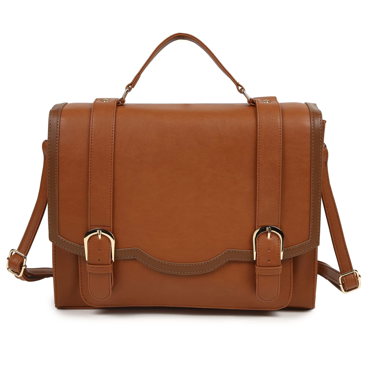 Satchel square school retro bag bag 3-way backpack bag editor s bag bag backpack camel 8240₽