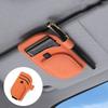 Creative Magnetic Car Eyeglass Clips PU Leather Sunglasses Storage Case Vehicle Accessory