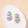Personalized Ear Clips, Irregular Geometric Multi-Layer Laminated Alloy Earrings, Pierless Ear Clips