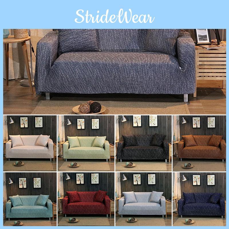 Furniture Sofa Cover Washable Stretch Elastic Fabric Sectional Couch Slipcover