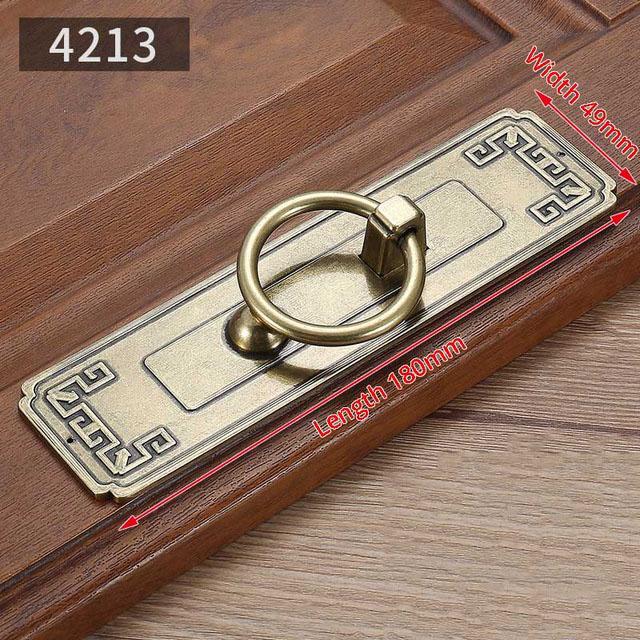 Vintage Antique Bronze Cabinet Handles Chinese Style Furniture Handle Drawer Knobs Wardrobe Door Pulls Furniture Hardware
