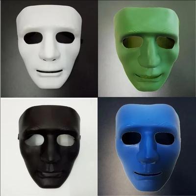 Maska pouličního tance čisté barvy Bboy Hip Hop Maska Halloweenská maska Hip-hopová cool maska Maska JabbaWockeeZ Maskovaný tanečník Mladý muž Masque