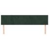VidaXL 2x Headboards Bedroom Furniture Bed Accessories Single Bed Heads Interior Bed Frame Heads Dark Green 346295