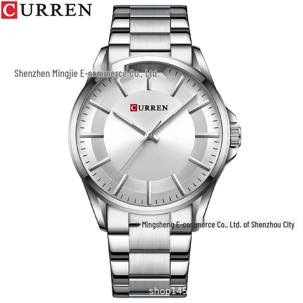 CURREN 8429 Men's Waterproof Steel Quartz Business Watch