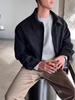 Men's High-End Velvet-Lined Short Jacket - Trendy Lapel Style for Spring and Autumn