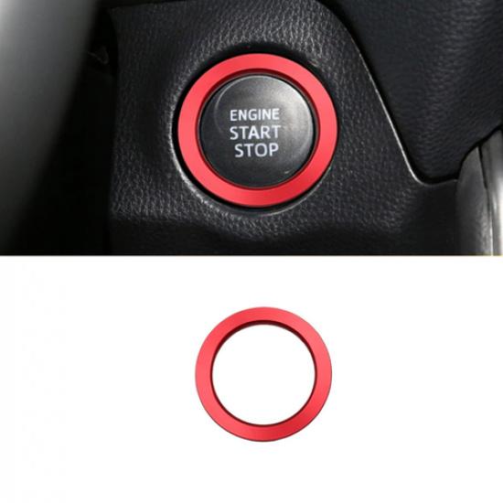 For Toyota RAV4 -2025 Engine Start Stop Push Switch Button Ring Trim Red