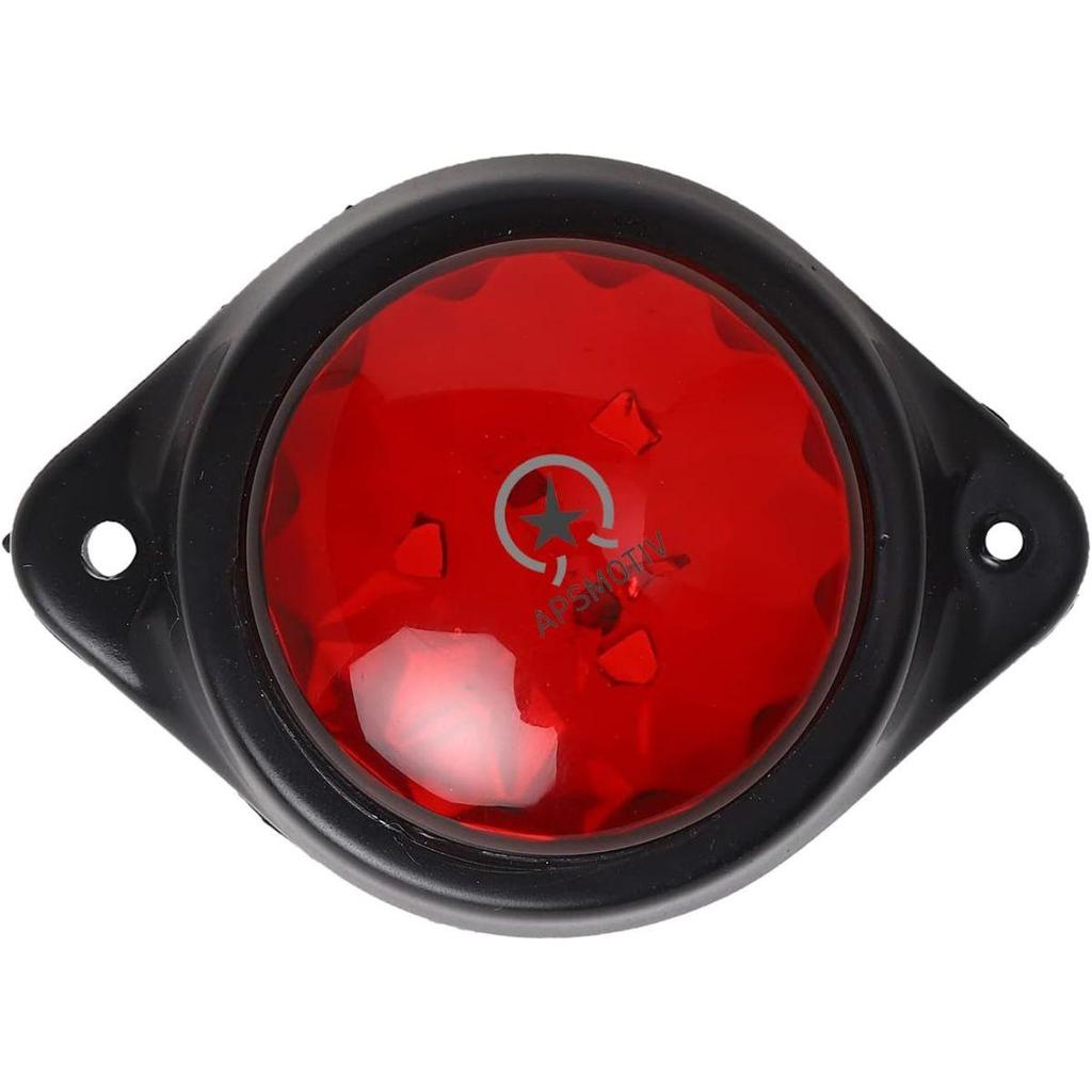 APSMOTIV 8 PCS Red LED RED Side Marker Light Indicator Light Rear for Truck Trailer RV Cab Boat Bus Lorry Side Marker Lights