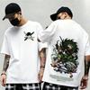 Summer New Arrival One Piece Pattern Tshirt unisex anime print casual shortsleeved fashionable streetwear top Y2K style