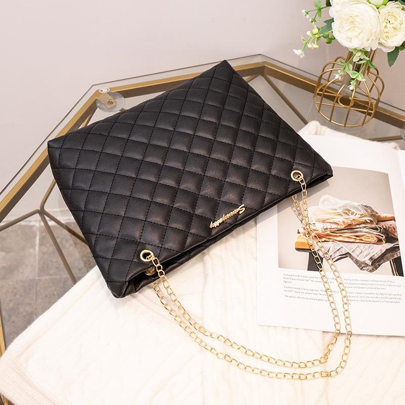 Borsa Grande Lingge Borsa a Catena Borsa da Donna Borsa a Spalla Grande Capacità