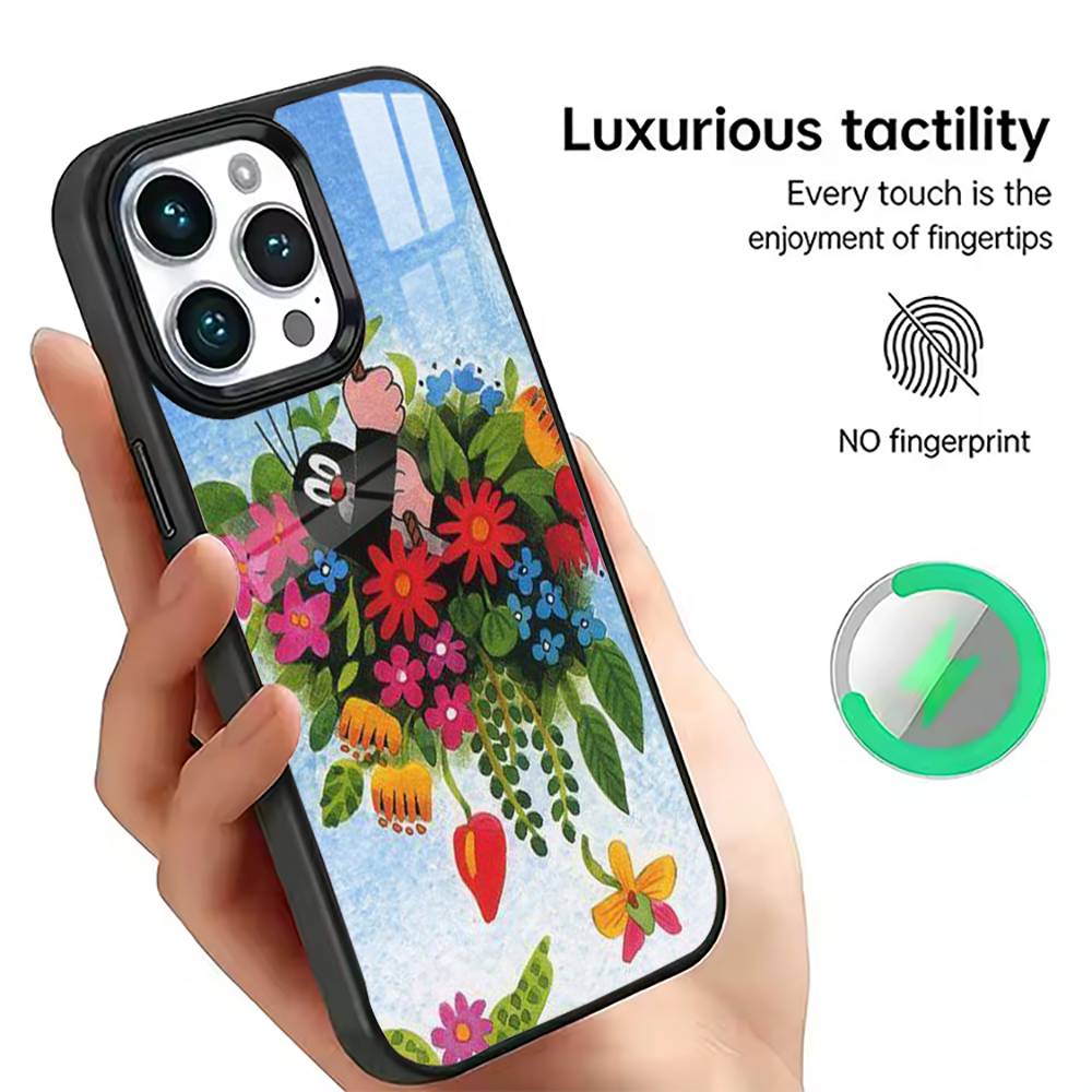 Cartoon Littles Mole Phone Case For iPhone17,16,15,14,13,12,11 Plus,Pro Magnetic with Magsafe Wireless Charging
