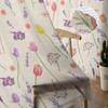 Tulpe Lavendel Pflanze Transparente Fenstervorhänge für Wohnzimmer Küche Kinderzimmer Voile Hängevorhang