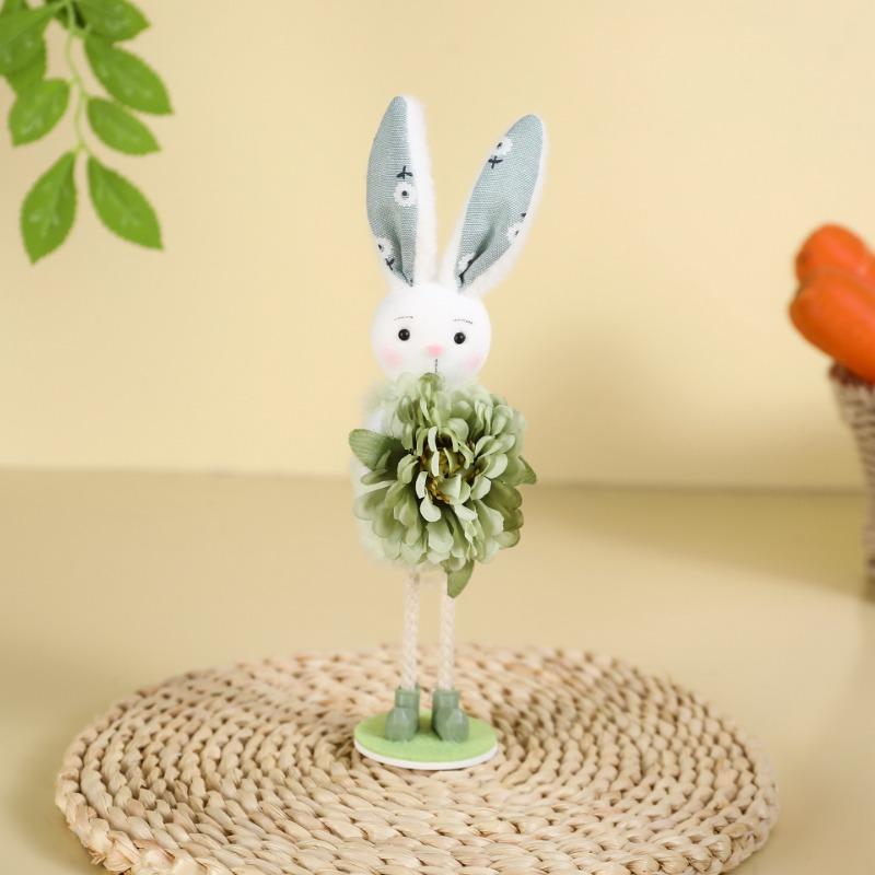 1PC Rabbit Standing Easter Explosion Living Room Fireplace Ornament Children's Gift Flower Decoration Party