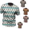 Men's T-shirt 3D Print Ethnic T Shirt Pattern Short-Sleeved Top Summer Men's Clothing Women Outdoor Casual Tees Top