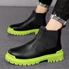 Fashion Cheap Autumn Winter Chelsea Boots Men Tooling Shoes Slip On High Top Leather Boots Man Comfortable Casual Men's Ankle Boots 2024