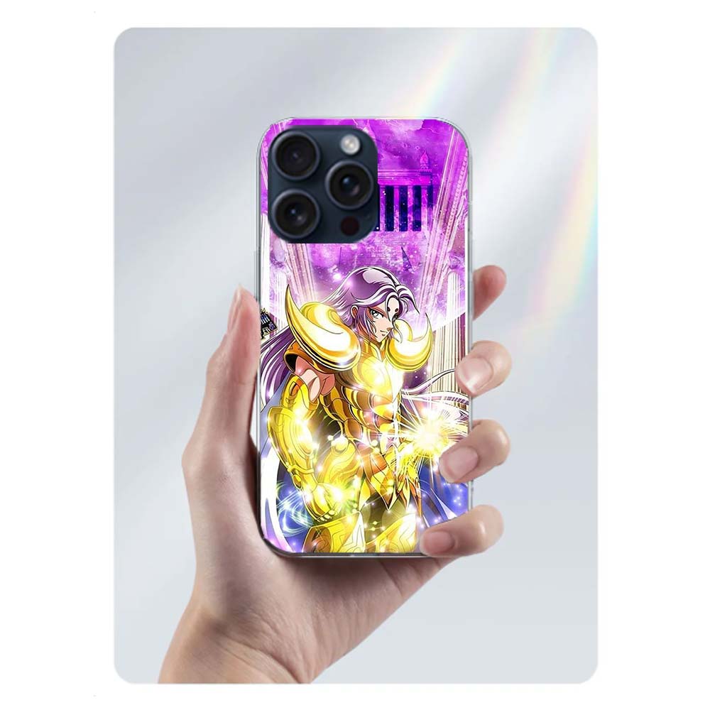Saint Seiya Knights Of The Zodiac Clear Phone Case For Iphone 17 Air 16 Pro Max 15 Pro 14 Plus 17E 16E 11 13 12 Mini Cover Cases