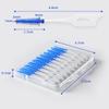 20pcs Silicone Interdental Brushes for Gap Cleaning Dental Care with Toothpick Box.