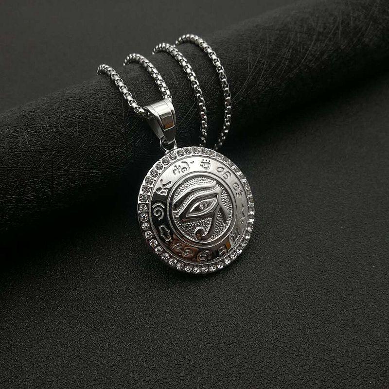 

Новая европейская и американская мода Преувеличенный и доминирующий панк сплав кулон в виде глаза