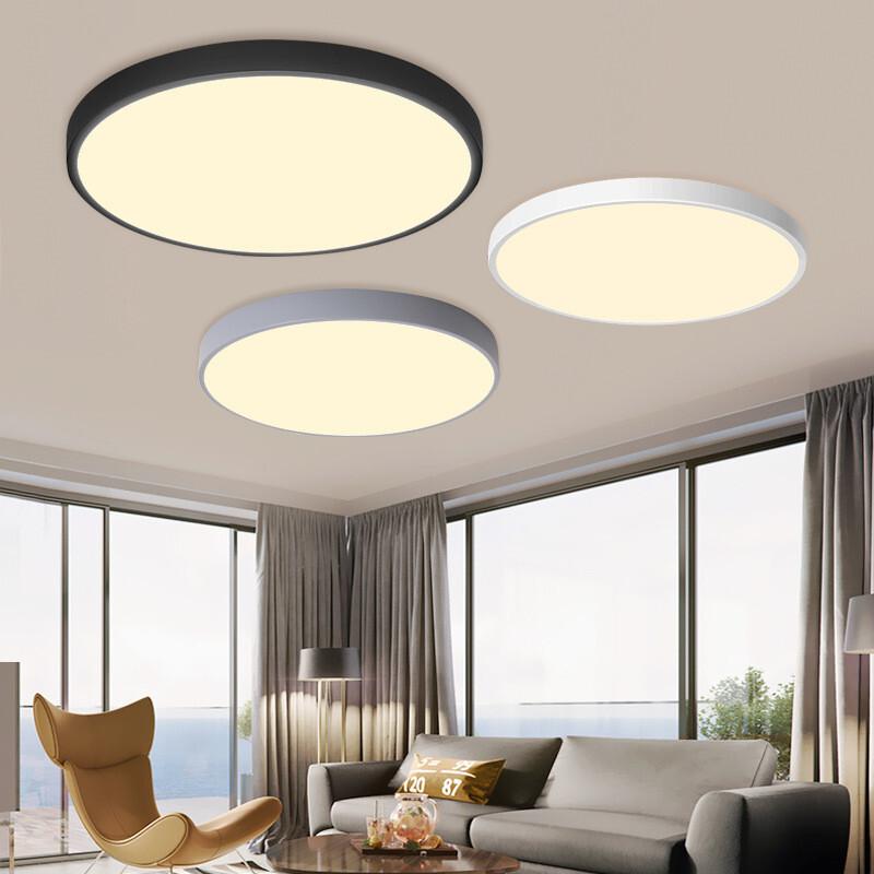 New Macaron Color LED Ceiling Light Modern Dining Room Bedroom Decoration Lighting Ultra-thin Ceiling Lamp