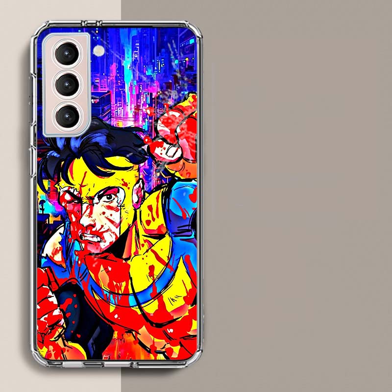 Cartoon Invincible Phone Case For Samsung Galaxy S25 Edge S24 S23 FE S21 S20 S10 Plus S22 S26 Ultra Cover Clear Cases TPU Capa S