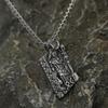 Men Rune Viking Necklace Norse God Jewelry Stainless Steel with Valknut Gift Bag - Loki