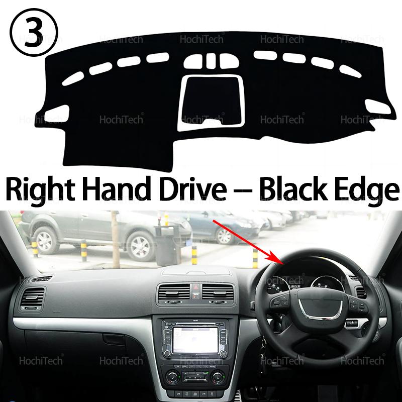 

Car Dashboard Cover Protective Pad Dash Board Sunshade Carpet Anti-UV Dashmat for Skoda Yeti 2009 2010 2011 2012 2013-2017