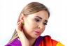 Rainbow Lgbt Rainbow Ear Earrings Round Steel 10Mm