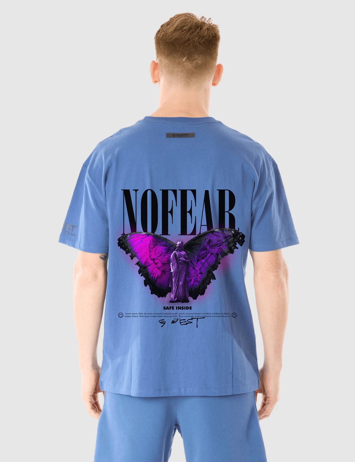 G WEST NO FEAR T-SHIRT - TRUE NAVY 2XL