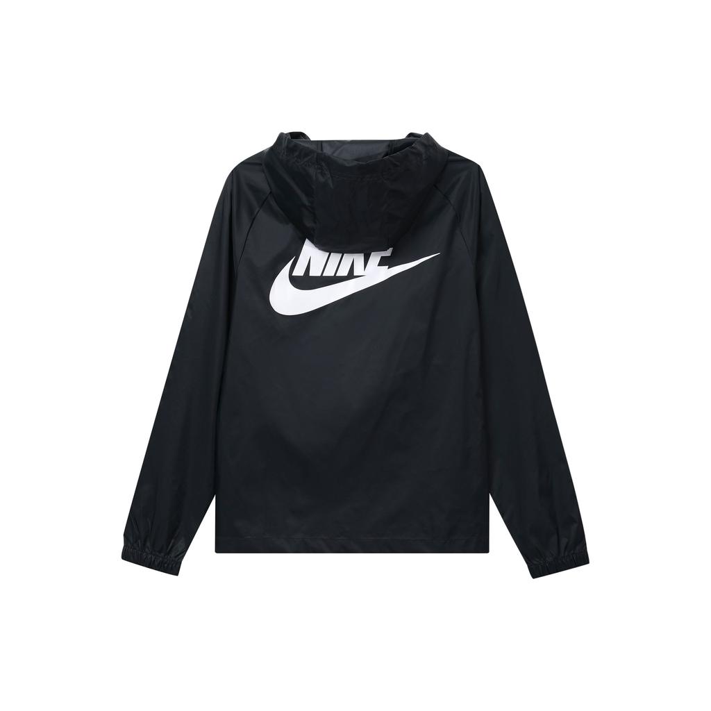 Nike Large Back Logo Zip Hoodie Sport Jacket Men Tops Black CZ8677-010
