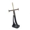 24cm Night Dracule Mihawk OP One Metal Blade Black Sword Piece WeaponsModel Anime Peripherals Toy for Boy Kid 1/6 Doll Equipment