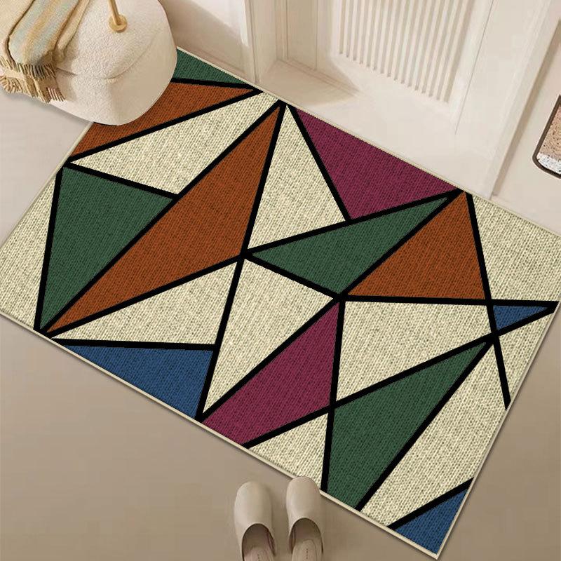 

Льняной коврик для входной двери, противоскользящий коврик для ног у входа, бытовой кухонный коврик, грязеотталкивающий коврик для двери 40 * 60cm