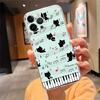 Phone Case For iphone 17 Air 17 Pro Max 16 15 14 13 Pro Max 15 16 Pro 15Plus Music note piano
