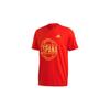 Fußball Alphabet Sport Kurzarm T-Shirt Herren Oberteile Rot FT6051