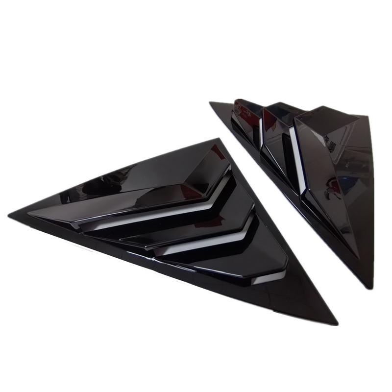 For Honda Accord 7th Sedan 2003-2007 ABS Plastic Rear Window Quarter Louver Cover Side Vent Trim Car Adhesive Accessories