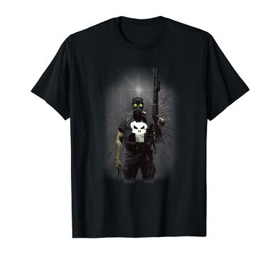 Marvel Comics Punisher Dark Alley Portrait T-Shirt