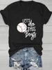 Women'S & Unisex Vintage Baseball Graphic T-Shirt - Soft Breathable Lightweight Medium Stretch Crew