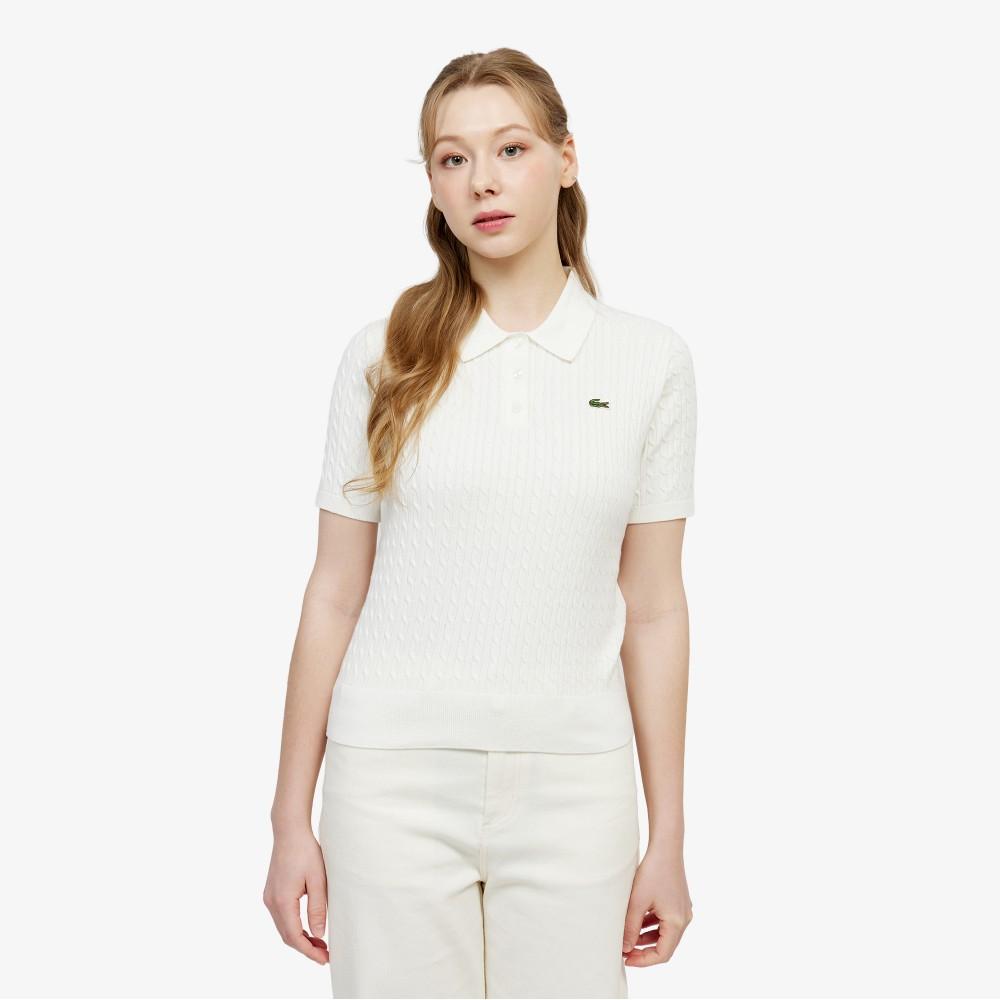 [Lacoste] Женский вязаный поло-свитер PF607E-56G70V 34