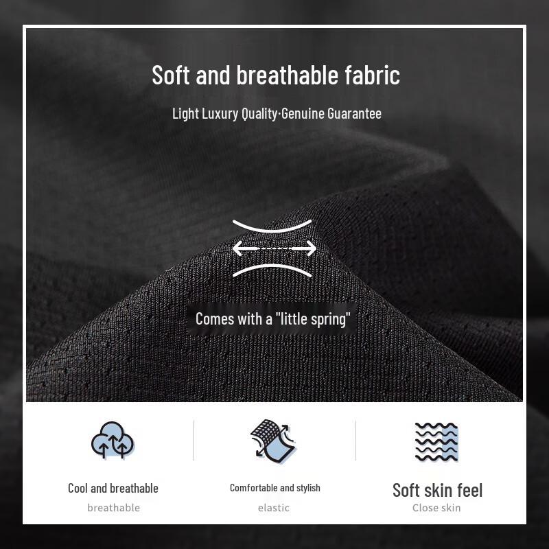 MONTAGUT Men's Cooling Easy-Care Straight Casual Pants
