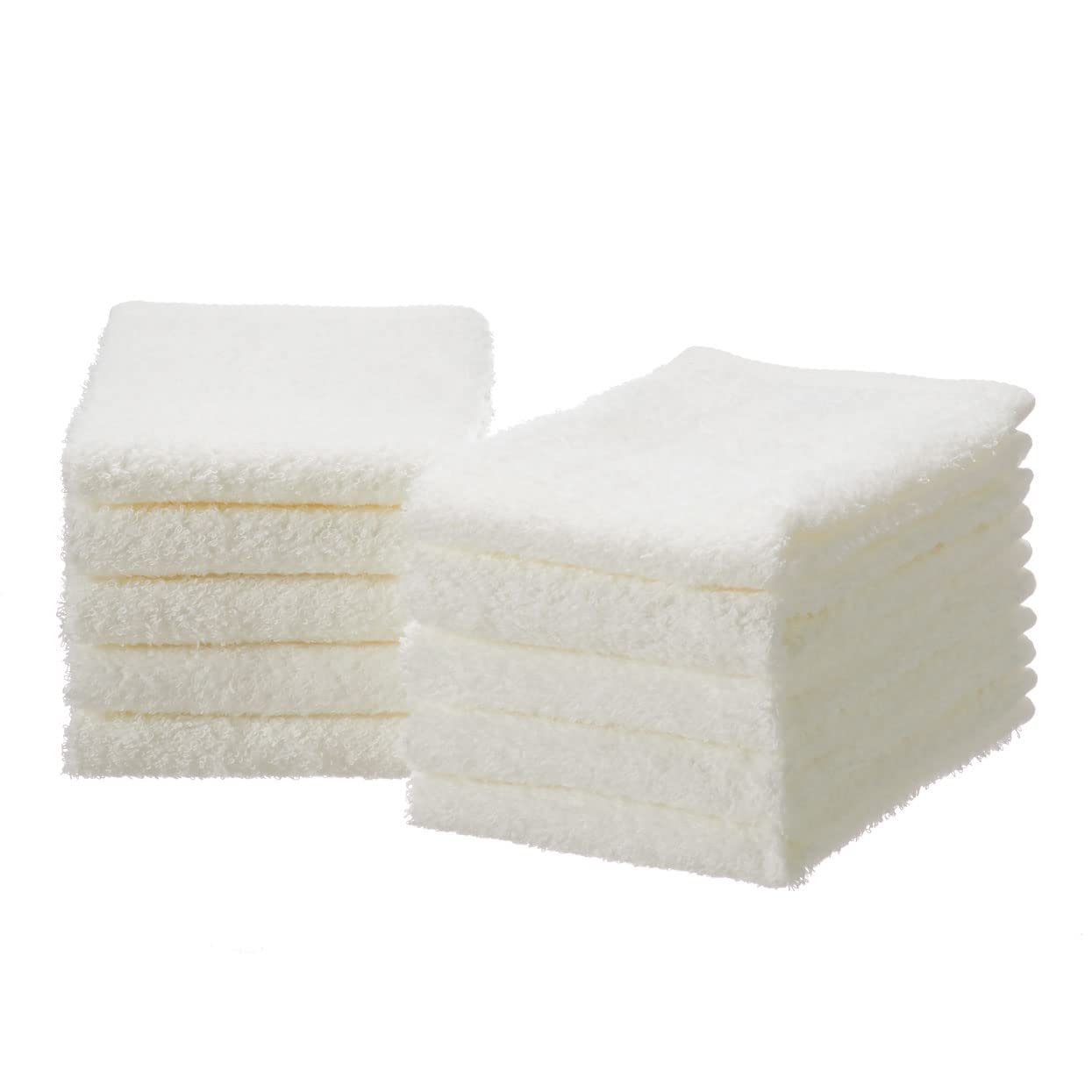 

Organic Hand Towels, 10-Count, Made in Japan, Senshu Towels (Approx. 32 x 33 cm), Off-White