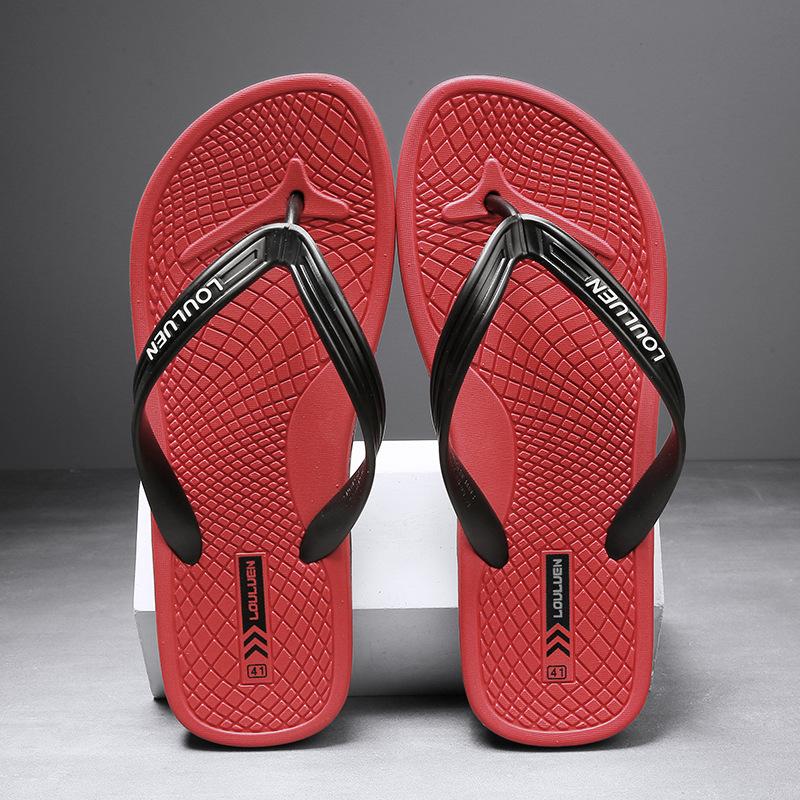 

Летняя пляжная обувь шлепанцы мужские ноги зажимают модные уличные тапочки мужские летние индивидуальные пвх сандалии 44