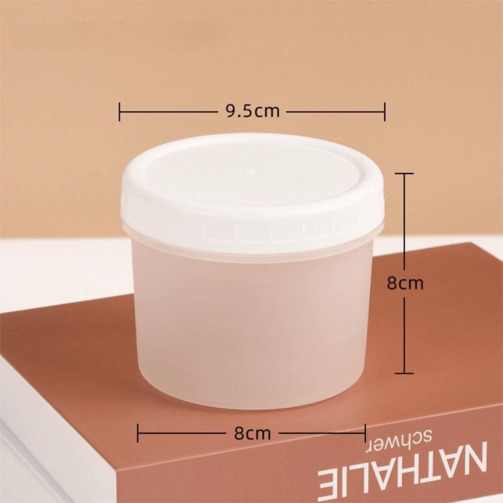 10Pcs Transparent Yogurt Pudding Jars Sealed with Lid Food Storage Container Stackable Reusable Fresh Keeping Box Kitchen