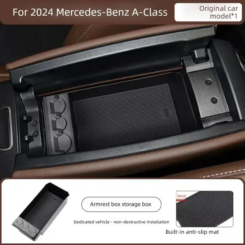 For Fit for Mercedes A200L/A180, Armrest Storage Box, Center Console Organizer, Interior Decor Accessories